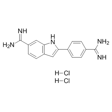 4',6-Diamidino-2-phenylindole dihydrochloride structure, CAS 28718-90-3