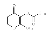 Maltol acetate structure, CAS 28787-36-2