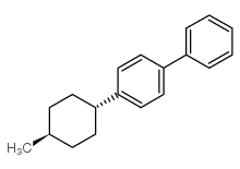 trans-4-(4-Methylcyclohexyl)biphenyl structure, CAS 28864-96-2