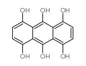 Dihydro-1,4,5,8-tetrahydroxyanthraquinone structure, CAS 28932-22-1
