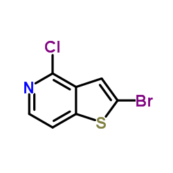 2-Bromo-4-chlorothieno[3,2-c]pyridine structure, CAS 28948-61-0