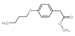 Methyl 4-butoxyphenylacetate structure, CAS 29056-06-2