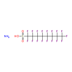 Ammonium perfluorooctanesulfonate structure, CAS 29081-56-9