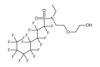 Poly(ethyleneglycol) 2-[ethyl[(heptadecafluorooctyl)sulfonyl]amino]ethyl ether structure, CAS 29117-08-6