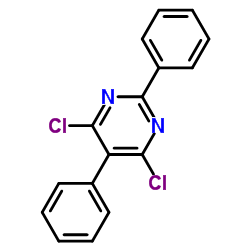 4,6-Dichloro-2,5-diphenylpyrimidine structure, CAS 29133-99-1