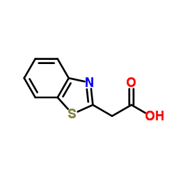2-Benzothiazoleacetic acid structure, CAS 29182-45-4