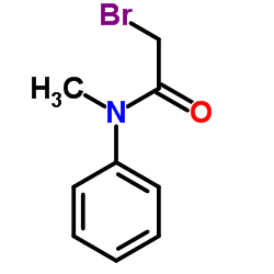 2-Bromo-N-methyl-N-phenylacetamide structure, CAS 29182-97-6