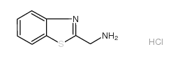 1,3-Benzothiazol-2-ylmethylamine hydrochloride structure, CAS 29198-41-2