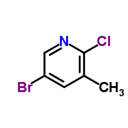 2-Chloro-3-methyl-5-bromopyridine structure, CAS 29241-60-9