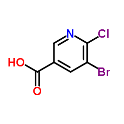 5-Bromo-6-chloronicotinic acid structure, CAS 29241-62-1