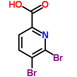 5,6-Dibromonicotinic acid structure, CAS 29241-64-3