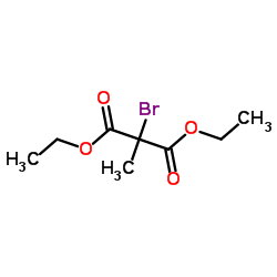 Diethyl 2-bromo-2-methylmalonate structure, CAS 29263-94-3