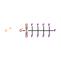 Potassium nonafluoro-1-butanesulfonate structure, CAS 29420-49-3