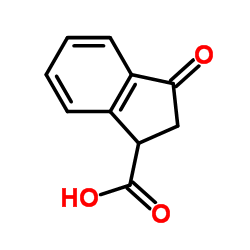 3-Oxoindane-1-carboxylic acid structure, CAS 29427-69-8