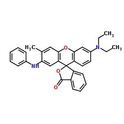 7-Anilino-3-diethylamino-6-methyl fluoran structure, CAS 29512-49-0