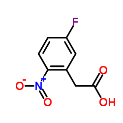 5-Fluoro-2-nitrophenylacetic acid structure, CAS 29640-98-0