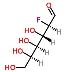 2-Deoxy-2-fluoro-D-glucose structure, CAS 29702-43-0