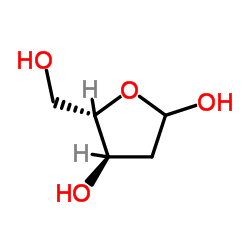 2-Deoxy-L-erythro-pentofuranose structure, CAS 29780-54-9