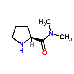 N,N-Dimethylpyrrolidine-2-carboxamide structure, CAS 29802-22-0