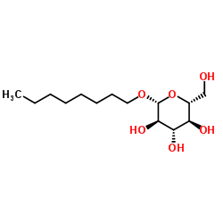 Octyl-beta-D-glucopyranoside structure, CAS 29836-26-8