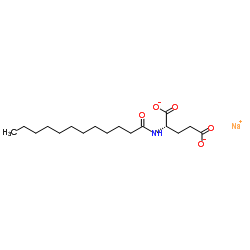 Sodium lauroyl glutamate structure, CAS 29923-31-7