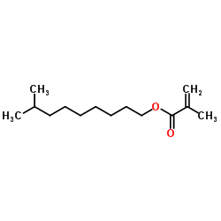 Isodecyl methacrylate structure, CAS 29964-84-9