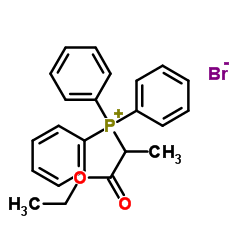 [1-(Ethoxycarbonyl)ethyl]triphenylphosphonium bromide structure, CAS 30018-16-7