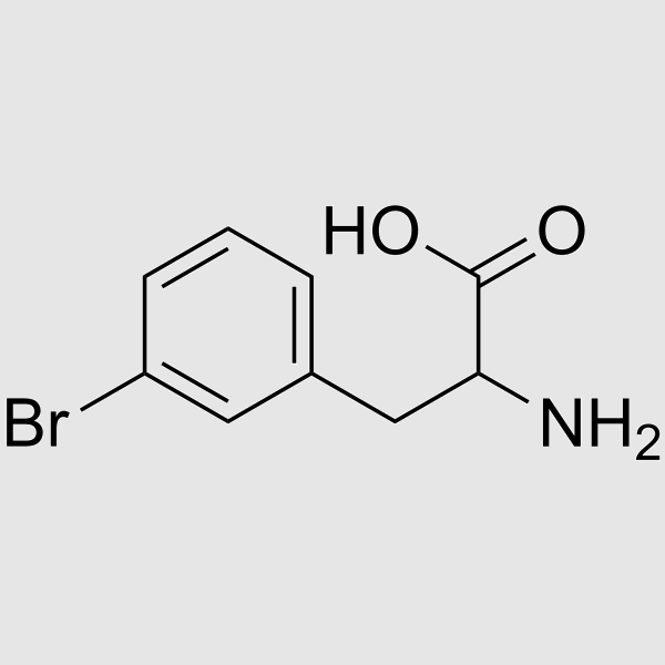 3-Bromophenylalanine structure, CAS 30163-20-3