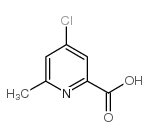 4-Chloro-6-methylpyridine-2-carboxylic acid structure, CAS 30235-19-9