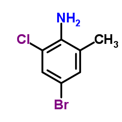 4-Bromo-2-chloro-6-methylaniline structure, CAS 30273-42-8