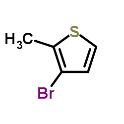 3-Bromo-2-methylthiophene structure, CAS 30319-05-2