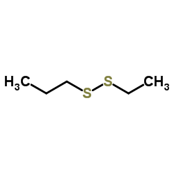 Ethyl propyl disulphide structure, CAS 30453-31-7