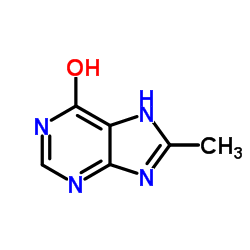 8-Methyl-7H-purin-6-ol structure, CAS 30467-02-8