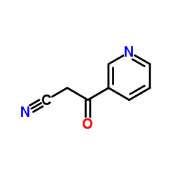 3-Oxo-3-(3-pyridinyl)propanenitrile structure, CAS 30510-18-0