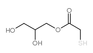 Glyceryl monothioglycolate structure, CAS 30618-84-9