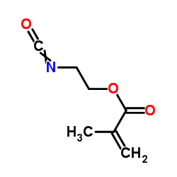 2-Isocyanatoethyl methacrylate structure, CAS 30674-80-7