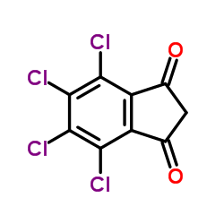 4,5,6,7-Tetrachloroindane-1,3-dione structure, CAS 30675-13-9