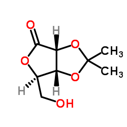 2,3-O-Isopropylidene-D-ribonic gamma-lactone structure, CAS 30725-00-9