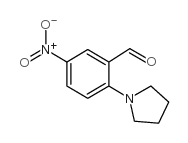 5-Nitro-2-pyrrolidin-1-ylbenzaldehyde structure, CAS 30742-59-7