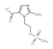 2-Methyl-5-nitro-1H-imidazole-1-ethyl methanesulfonate structure, CAS 30746-54-4