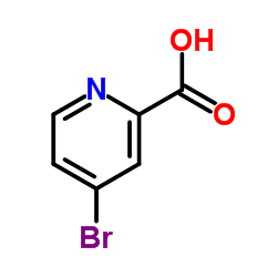 4-Bromopyridine-2-carboxylic acid structure, CAS 30766-03-1