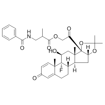 Triamcinolone benetonide structure, CAS 31002-79-6