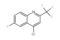 4-Bromo-6-fluoro-2-(trifluoromethyl)quinoline structure, CAS 31009-33-3