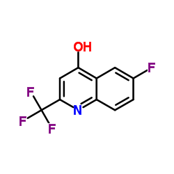 6-Fluoro-2-(trifluoromethyl)quinolin-4-ol structure, CAS 31009-34-4