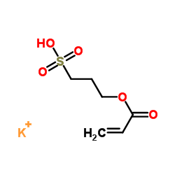 Potassium 3-sulphonatopropyl acrylate structure, CAS 31098-20-1