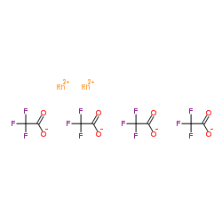 Rhodium(II) trifluoroacetate dimer structure, CAS 31126-95-1