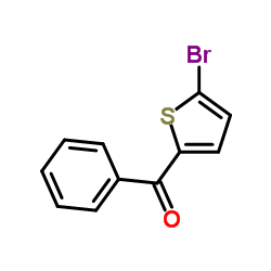 2-Bromo-5-benzoylthiophene structure, CAS 31161-46-3