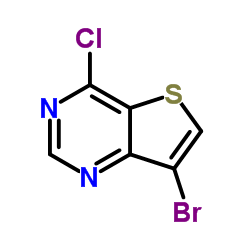 7-Bromo-4-chlorothieno[3,2-d]pyrimidine structure, CAS 31169-27-4