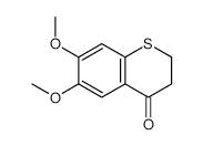 2,3-Dihydro-6,7-dimethoxy-4H-1-benzothiopyran-4-one structure, CAS 31189-07-8