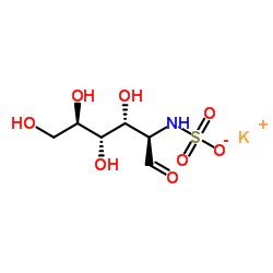 N-Sulfo-glucosamine potassium salt structure, CAS 31284-96-5